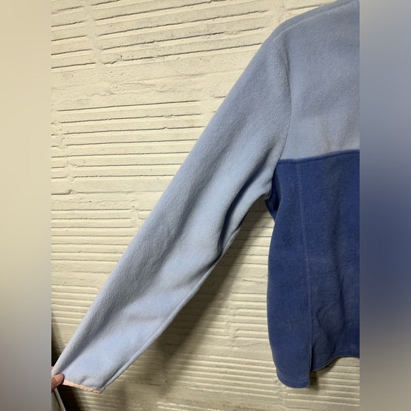 Women’s Columbia Fleece Multi Tone Pastel Jacket Quarter Button Size Large - Picture 4 of 6